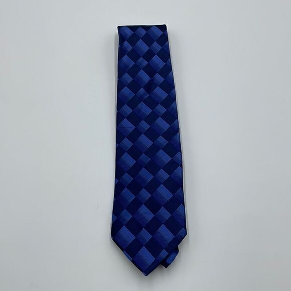 100% silk blue arrow necktie - Picture 1 of 5